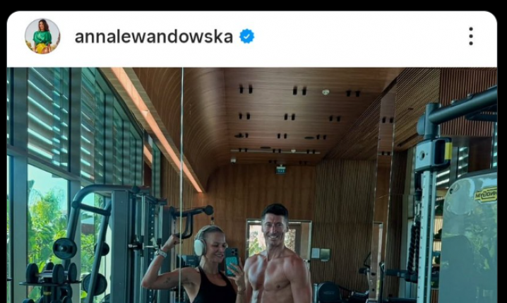 Tak Anna i Robert Lewandowscy trenują na wakacjach!